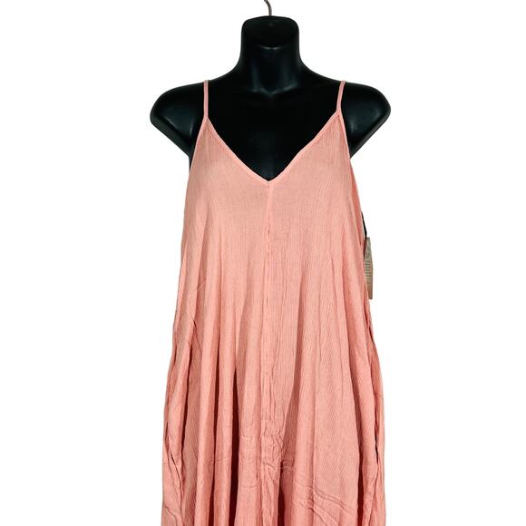 NEW! Treasure & Bond Casual Strappy Maxi Dress Pink Beach Resort - XS - Picture 1 of 6